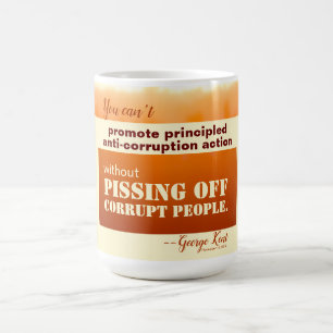 Caneca De Café Anti-Corrupção Impressa Sem Irritar