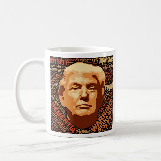 Caneca De Café Anti Donald Trump Não É Meu Presidente Político (Esquerda)