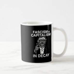 Caneca De Café Anti Fascismo Anti Trump Fascismo É Capitalismo Em