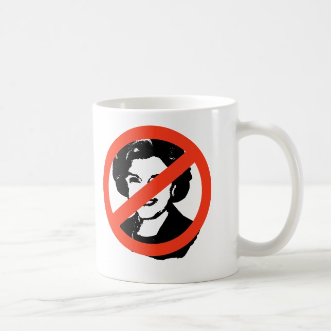 Caneca De Café ANTI-FEINSTEIN: Engrenagem de Anti-Diane Feinstein (Direita)