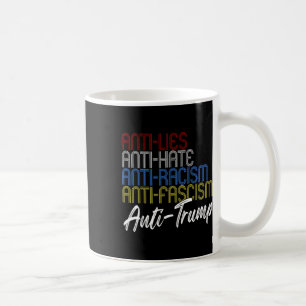 Caneca De Café Anti-mentiras Anti-ódio Anti-racismo Anti-fascismo