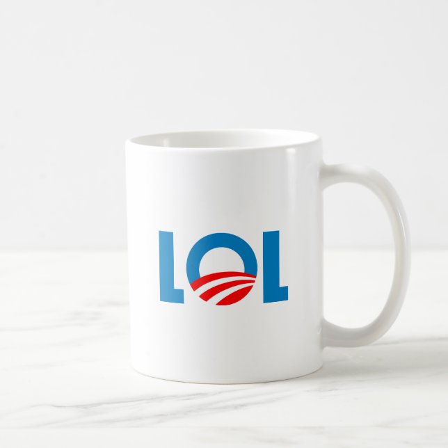 Caneca De Café Anti-Obama - LOL (Direita)