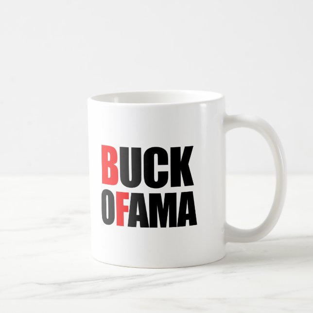 Caneca De Café Anti-Obama - T-SHIRT do FANFARRÃO OFAMA (Direita)