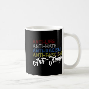 Caneca De Café Anti-Ódio Anti-Racismo Anti-Fascismo Anti-Mentiria