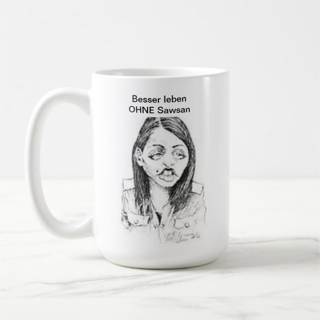 Caneca De Café Anti- Sawsan Chebli taça -2 (Esquerda)