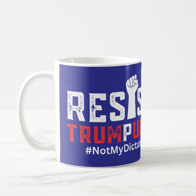 Caneca De Café Anti-Trump (Esquerda)