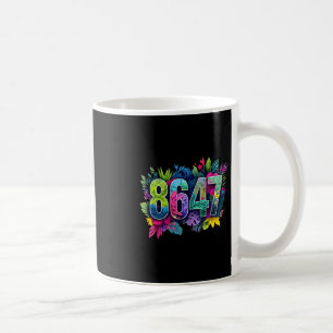 Caneca De Café Anti Trump 8647 Floral Resist 86 47 Impeach Trump