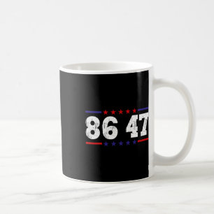 Caneca De Café Anti Trump 86 47 Humor Político Retrô Vintage