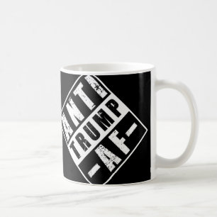 Caneca De Café Anti-Trump Af Shirt Bold Liberal Humor Político P