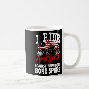 Caneca De Café Anti-Trump Biker Resiste Contra Presidente Bone Sp