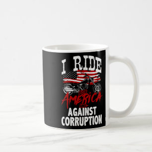 Caneca De Café Anti-Trump Biker Resiste Contra Protesto de Corrup