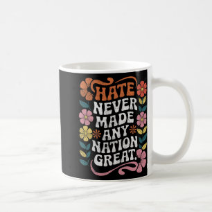 Caneca De Café Anti-Trump Democrata Floral Presidente Liberal
