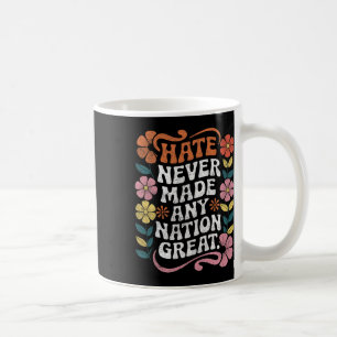 Caneca De Café Anti-Trump Democrata Floral Presidente Liberal 1