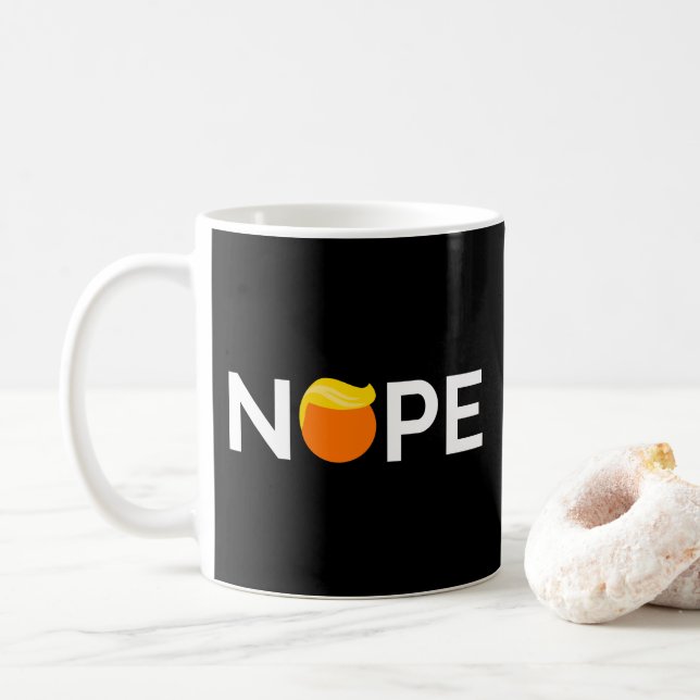 Caneca De Café Anti-Trump - Edição Nope (Com Donut)