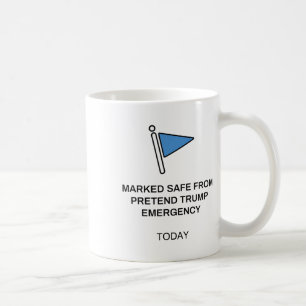Caneca De Café Anti Trump Marcado Seguro Meme de Notícias Falsas