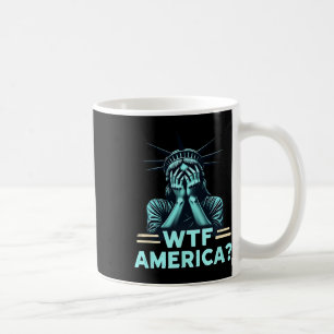 Caneca De Café Anti-trump Política E Democracia Wtf América