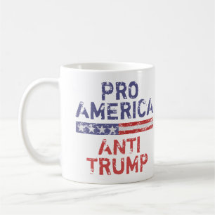 Caneca De Café Anti-Trump Pro-América