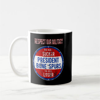 Caneca De Café Anti-Trump Sucker Loser Respeitamos Nosso Militar.