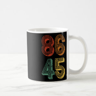 Caneca De Café Anti Trump T Shirt 86 45 Resiste No Donald Retro G