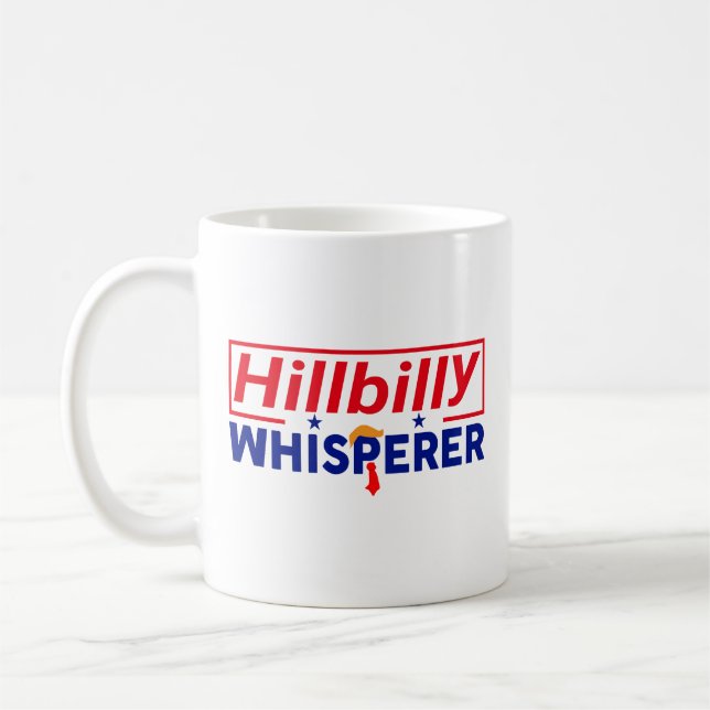 Caneca De Café Anti-Trump - Taça de Café Hillbilly Whisperer (Esquerda)