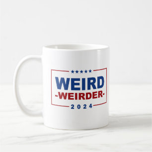 Caneca De Café Anti Trump Vance - Estranho Mais Estranho 2024