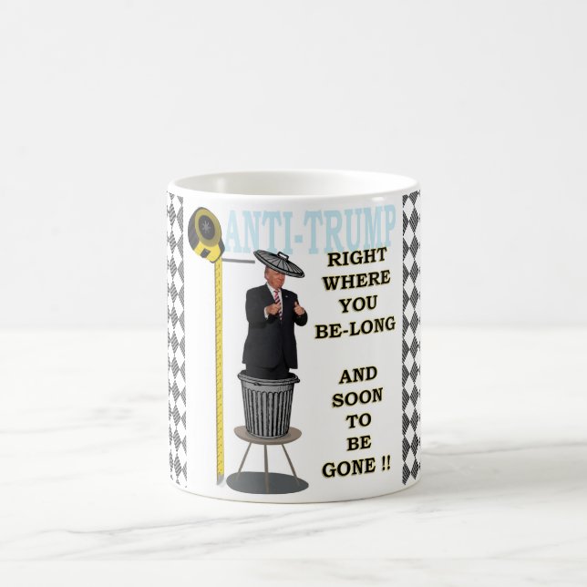 Caneca De Café Anti trunfo/direito onde você pertence, (Centro)