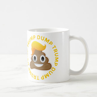 Caneca De Café Anti-Trunfo Donald Poo Donal do #DumpTrump do