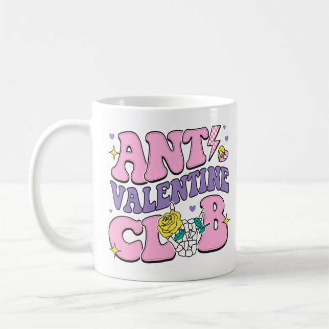 Caneca De Café Anti Valentine Club (Esquerda)