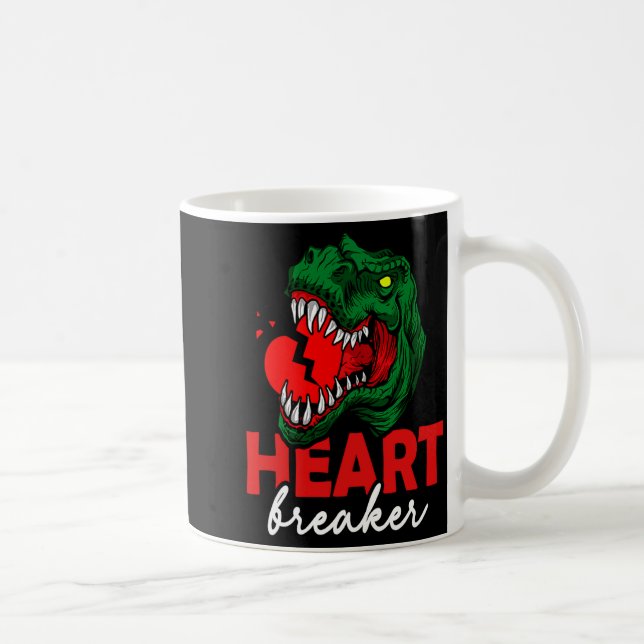 Caneca De Café Anti Valentines Day Single Heart Breaker T Rex Di  (Direita)