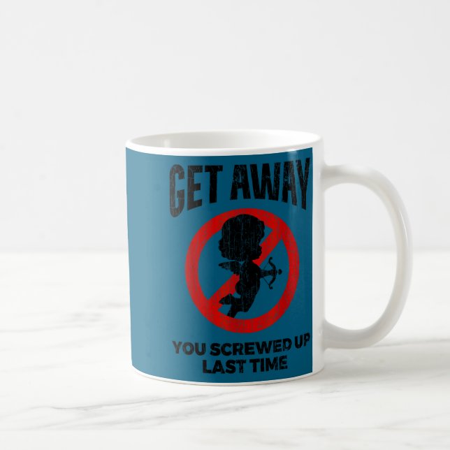 Caneca De Café Anti Valentines Sarcastic Cud Quote Funny Gift  (Direita)