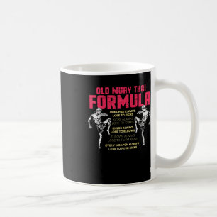 Caneca De Café Antiga Fórmula de Muay Thai Kickboxing Boxeador Ta