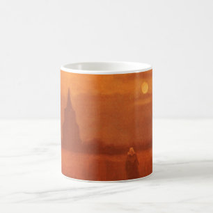 Caneca De Café Antiga Torre nos Campos por Vincent van Gogh