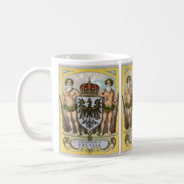 Caneca De Café Antigo casaco de armas prussiano (Esquerda)