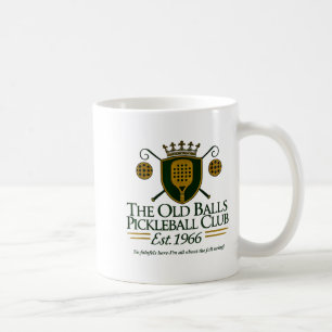 Caneca De Café Antigo clube de pickleball engraçado aniversário d