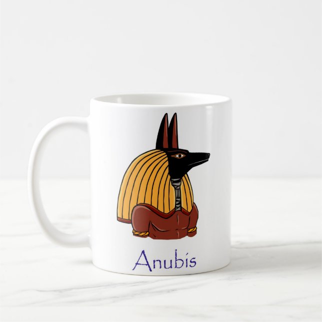 Caneca De Café Antigo Deus Egípcio Anubis (nomeado) (Esquerda)