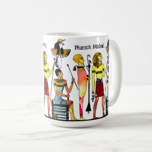 Caneca De Café Antigo Egito Faraó Lavish Ormamentation