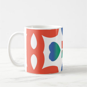 Caneca De Café Antigos azulejos ornamentados talavera méxico. Mod