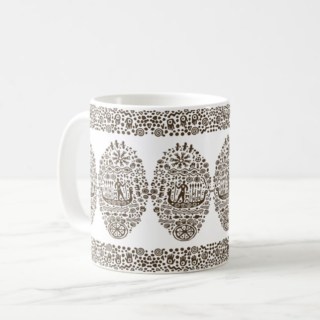 Caneca De Café Antigos Pescarias: O Antigo Pescador (Frente Esquerda)