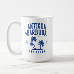 Caneca De Café Antigua e Barbuda Palmeira do Caribe