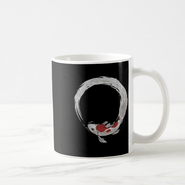 Caneca De Café Antiguidade Asiática Japonesa Koi Carp Pesca Novid (Direita)