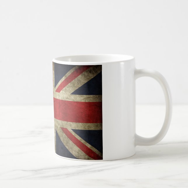 Caneca De Café Antiguidade da União Britânica Jack Flag UK (Direita)