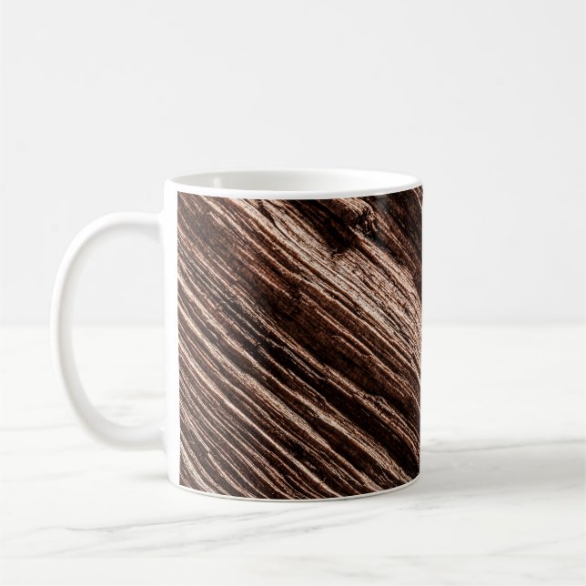 Caneca De Café Antique brown obsolete wooden background. age-old, (Esquerda)