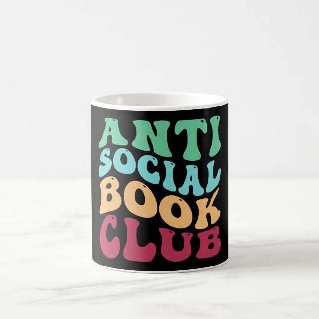 Caneca De Café Antisocial Book Club (Centro)