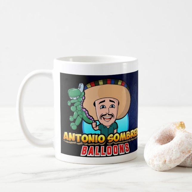 Caneca De Café Antonio Sombrero Classic Size Mug! (Com Donut)