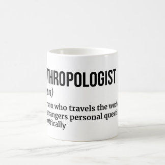 Caneca De Café Antropologista Coffee Mug - Engraçada Definição