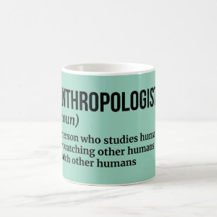 Caneca De Café Antropólogo - Definição Humorística
