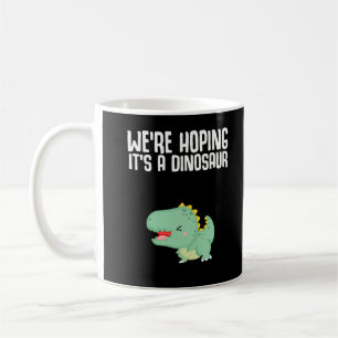 Caneca De Café Anunciamento de Gravidez Dinossauro Piada Dino