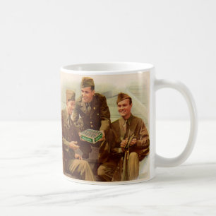 Caneca De Café anúncio da 2ª Guerra Mundial dos anos 1940 com sol