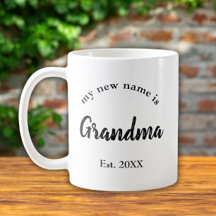 Caneca De Café Anúncio de Ano de Avó Preta Netinho