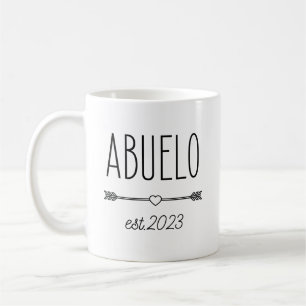 Caneca De Café Anúncio de gravidez Abuelo 2023 Avô espanhol